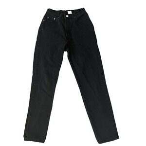 Vintage Levi's 512 Women's 9 Short Black Slim Fit Tapered Leg Jeans 1995 USA